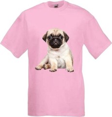 Pug Dog Pet Friend Family Novelty T Shirt Various Colours And Sizes