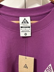 Nike ACG Embroidered Logo Long Sleeve Shirt FQ3738 506 Trail Hike Purple M NWT