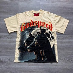 Godspeed Graphic T-Shirt Mens Doberman Moon