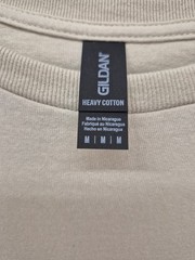 Beige ‘FAITH’ Man Of God Cross Front & Back Custom Graphic Short-Sleeve Tee