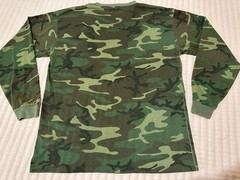 Vtg Ace Sportswear Shirt Woodland Camo Pocket Single Stitch USA Made 90s Large