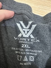 Vortex Optics Logo Short Sleeve T-Shirt Men Adult 2XL