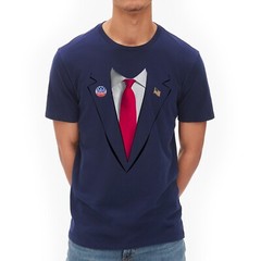 Usa President Trump Suit Easy Halloween Costume Unisex T-Shirt Donald Trump Tee