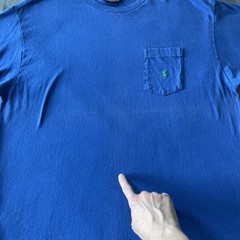 VINTAGE Polo Ralph Lauren Shirt Mens Large Faded 90s Made In USA Single Stitch