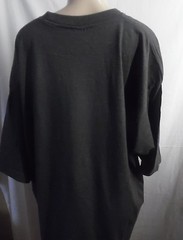 DARK GRAY CREW EXTRA LONG TSHIRT SHORT SLEEVE 35″ SLEEPSHIRT FITS M / L