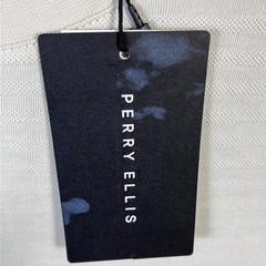 Perry Ellis Textured Short Sleeve Men’s T-Shirt Size S Silver Birch NWT