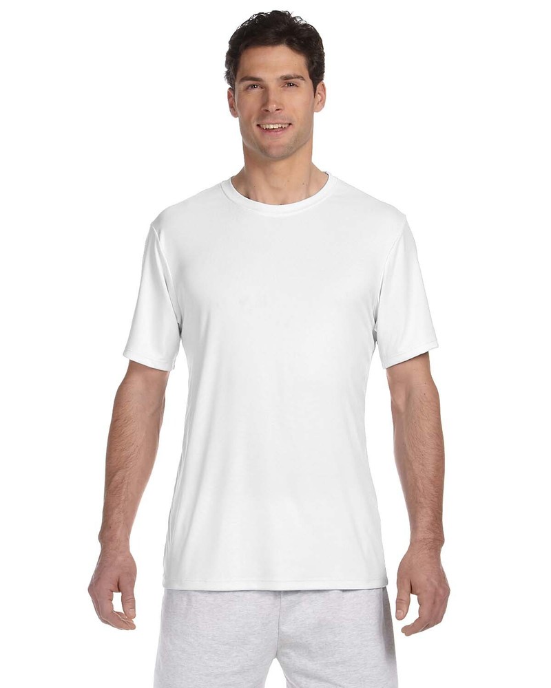 Hanes Adult 100% Polyester Interlock Cool DRI® With Fresh IQ T-Shirt 4820 XS-3XL