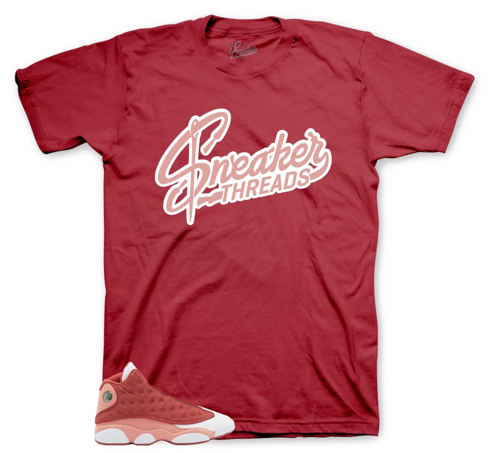 Sneaker Tees To Match Jordan 13 Dune Red Shoes – Sneaker Threads Logo Shirt