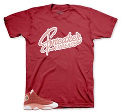 Sneaker Tees To Match Jordan 13 Dune Red Shoes – Sneaker Threads Logo Shirt