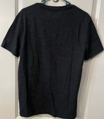 Polo Ralph Lauren Short Sleeve V-Neck T-Shirt – Black Heather (White) – Size: S