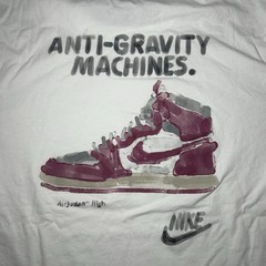 Nike Air Jordan Anti Gravity Machines T Shirt White XL Jumpman Graphic Tee