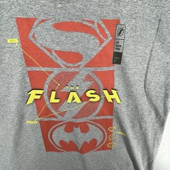 DC Comics Men’s The Flash Super Icons Graphic T-Shirt Gray 2XL