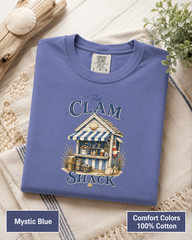 Clam Shack Shirt, Comfort Colors Coastal Tee, New England Beach Town Gift