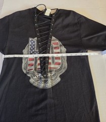 Harley Davidson Lace Up Shirt Size M
