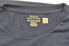 Polo Ralph Lauren Shirt Mens XXL Blue Spellout Big Graphic Classic Fit Crewneck