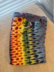 Liquid Blue Shirt Mens XL Gorgeous Rainbow Color Stripe Tie Dye New From Sphere