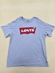 Levi’s Men’s T-Shirt Size XL Gray Cotton Crew Neck Short Sleeve