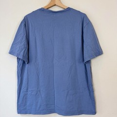 Aland Pocket Logo Patch Simple Blue Tee Shirt – Large