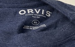 Orvis Classic Fit 1856 Fishing Graphic Mountain T Shirt Blue Mens Size XL..