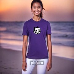 MEN WOMENS TEE TSHIRT FELIX THE CAT FACE HAPPY FRIEND CARTOON FUN COOL GIFT NEW