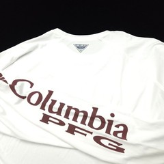 Columbia PFG -MISSISSIPPI STATE- Shirt -L- White Long Sleeve Omni-Shade Fishing