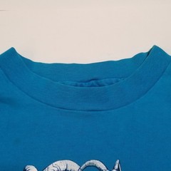 Vtg Yosemite Bighorn Sheep T Shirt Single Stitch Tee Large 42-44 Turquoise USA