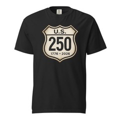 America 250 Shirt 1776 2026 USA Patriotic 4th July Highway Shield Tee