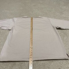 MANUAL ALPHABET Plating Boat Neck Long Sleeve Tee Size 4 / XL