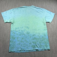 Liquid Blue Shirt Mens Large Blue Sea Turtle Ocean Fish Graphic Tie Dye Tee