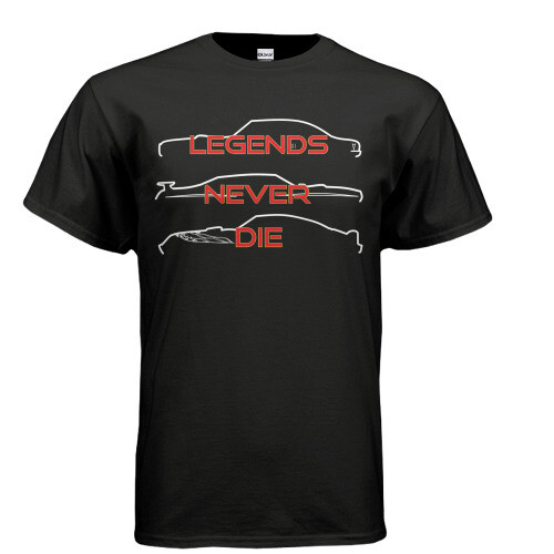 PONTIAC LEGENDS NEVER DIE T-SHIRT – XL – GTO FIREBIRD TRANS AM PARTS DEPOT SHIRT