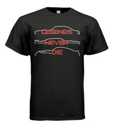 PONTIAC LEGENDS NEVER DIE T-SHIRT – XXL GTO FIREBIRD TRANS AM PARTS DEPOT SHIRT