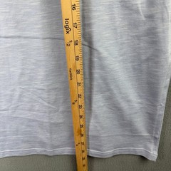 Ted Baker London Mens Light Blue Slub 100% Cotton Pocket T-Shirt Size 5 XL