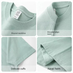 Men’s Heavy Duty 300g American Pure Cotton T-Shirt Oversized Casual Short Sleeve