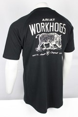 Ariat Men’s Rebar Cotton Strong Workhog Shirt Short Sleeve Black 10054446