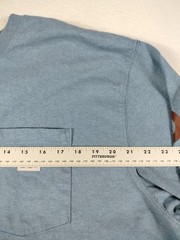 Carhartt Shirt Mens 2XL Blue Long Sleeve Pocket Graphic Loose Fit Workwear Tee