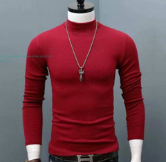 Mens Turtle Neck Sweater T-Shirt Tee Extra Soft Tops Winter Warm Size S-5XL Gift