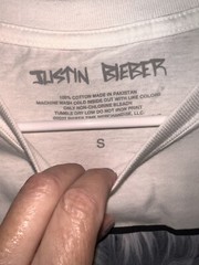 Justin Bieber 2022 Tour T Shirt Adult Small Irregular-Missing Back Graphic NEW