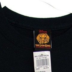 Disneys The Lion King New York Black Graphic T-Shirt Broadway Size M