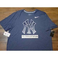 NIKE MLB NEW YORK YANKEES TRI BASEBALL SHIRT NYY 00036177X YN5 SIZE LARGE
