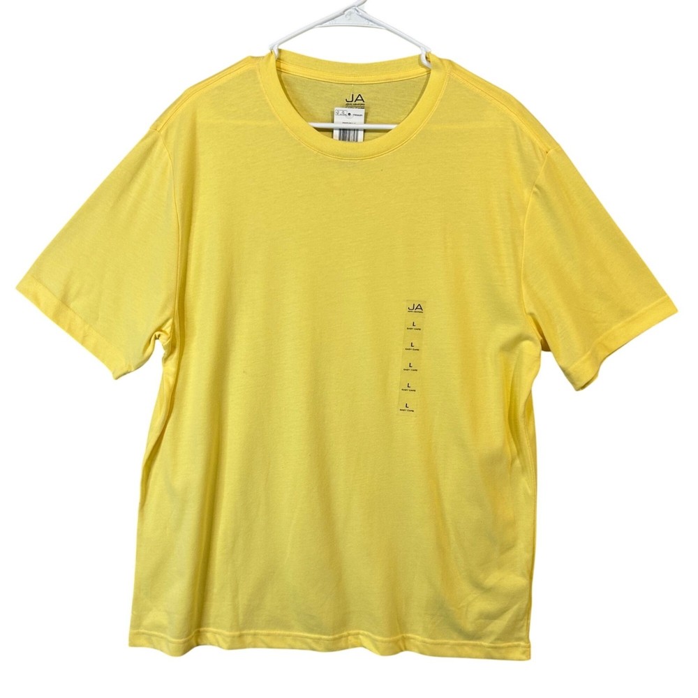 NEW John Ashford Easy Care Sunwash Yellow Short Sleeve Tee Men’s Large