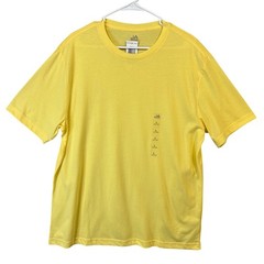 NEW John Ashford Easy Care Sunwash Yellow Short Sleeve Tee Men’s Large