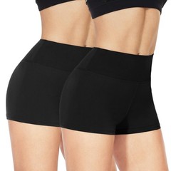 2 Pack Biker Shorts for Women – 3″/5″/8″ Booty Volleyball High Waisted Black …