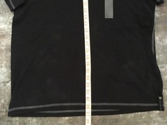 Men’s Shirt Calvin Klein Sz L Pullover V Neck Straight Hem Black New NWTs