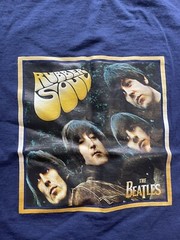 THE BEATLES RUBBER SOUL 2014 Apple Corps Navy Blue T Shirt Large John Lennon