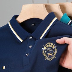Nueva Camisa Polo Bordada De Manga Corta Para Hombre, Informal De Negocios
