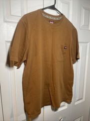 Wrangler Workwear Pocketed Embroidered Tag T Shirt Western Excellent Size Medium