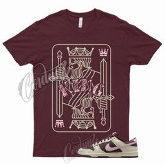KING T Shirt to Match Dunk Low Valentines Day Pale Ivory Medium Soft Pink Night