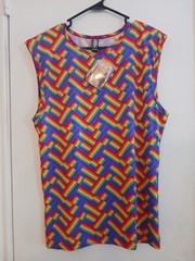 MALE POWER RAINBOW PRIDE SLEEVELESS SHIRT XL