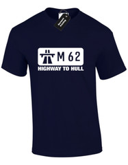 M62 HIGHWAY TO HULL MENS T SHIRT FUNNY DESIGN JOKE NOVELTY GIFT PRESENT IDEA