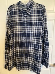 St. Johns Bay Adaptive Shirt Open Back Disability Clothing Men’s Sz 3XLT Soft